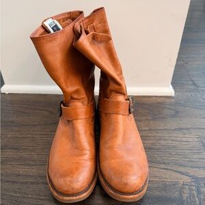 Frye Tan Leather Boots
